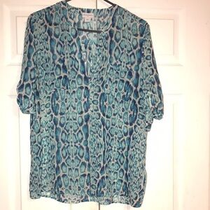 Women’s Jaclyn Smith Animal Print Blouse